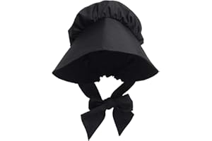 GRACEART Peasant Amish Hat Prairie Cap Women Girls Pioneer Colonial Bonnet 100% Cotton