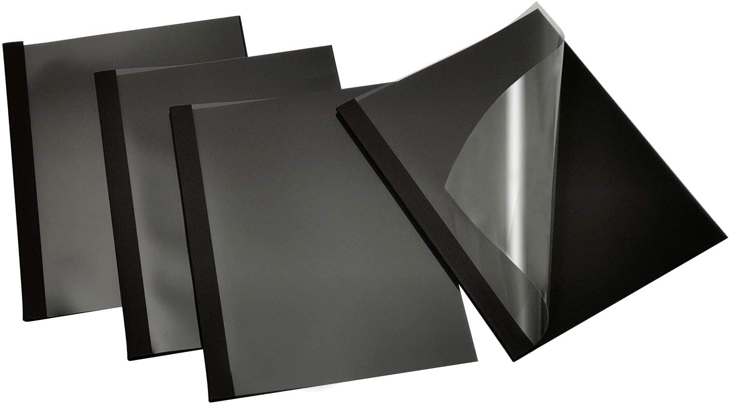 RAYSON Thermal Binding Cover, 6mm, 55 Sheets Binding Capacity, A4, Black, Pack of 25