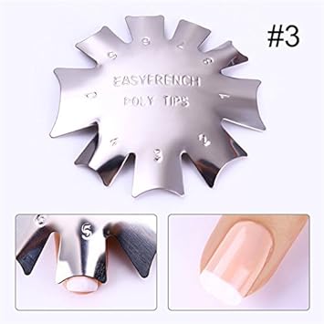Genuine 1 Pc Easy French Line Edge Nail Cutter Stencil Tool Smile