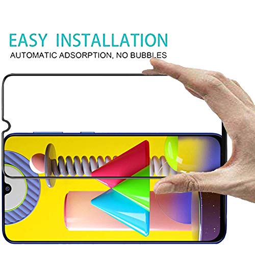 JGD PRODUCTS® Edge to Edge Tempered Glass Screen Protector for Samsung Galaxy M31/M21/M30S/M30/A20/A30 with Installation