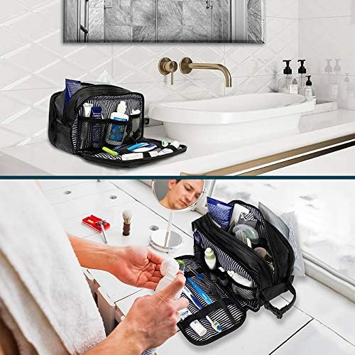 PAVILIA Toiletry Bag for Men, Travel Toiletries Bag | Water-resistant Dopp Kit, PU Leather Shaving Bag Organizer for Toiletry Accessories, Cosmetic, Hygiene, Grooming 5 PAVILIA Toiletry Bag for Men, Travel Toiletries Bag | Water-resistant Dopp Kit, PU Leather Shaving Bag Organizer for Toiletry Accessories, Cosmetic, Hygiene, Grooming