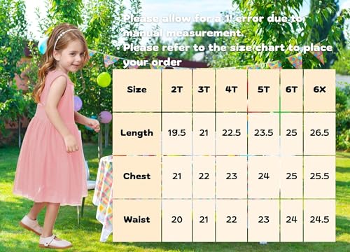 V.&GRIN TODDLER PINK DRESS FOR GIRLS 3T, TUTU TULLE PRINCESS SUNDRESS FOR TEA PARTY VALENTINE AND BACK TO SCHOOL