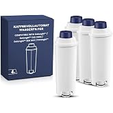 Mutital Water Filter Cartridges, Replacement for De'Longhi DLSC002, 4Pack | Fits Magnifica Evo,Dinamica Plus,ESAM,ETAM,BCO,EC;Reduces Limescale,Chlorine,Impurities;Softens Water,Improves Espresso Taste
