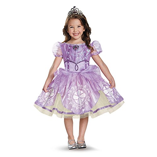 Sofia The First Character Costumes - Disguise 84173L Sofia Tutu Prestige Costume, Small (4-6x) by