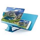OCT17 Phone Screen Magnifier Cellphone Projector Enlarged Amplifier Mobile Bracket Holder 3D HD Movie Video Stand Compatible with All Smartphone