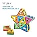 VFunix Magnetic Blocks Set Kids Magnetic Toys Construction Building Tiles Blocks for Creativity Educational - 66 Pcs