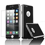 iPhone 7 Plus Case,ATOOZ Ultra Slim 360 Degree All-around Full Body Coverage Jet Black Lightweight Shockproof Hard Case Cover for iPhone 7 Plus 5.5