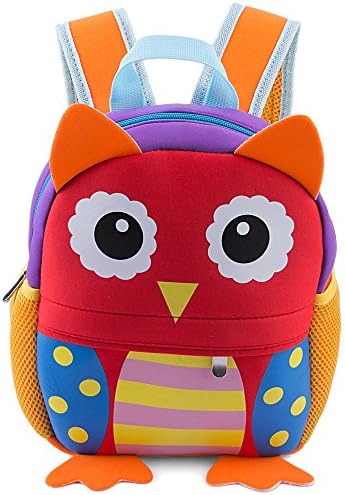 KidsTime Kids Backpack,Children Backpacks Bags Cartoon Animal Design Waterproof Kids School Bag (OWL)