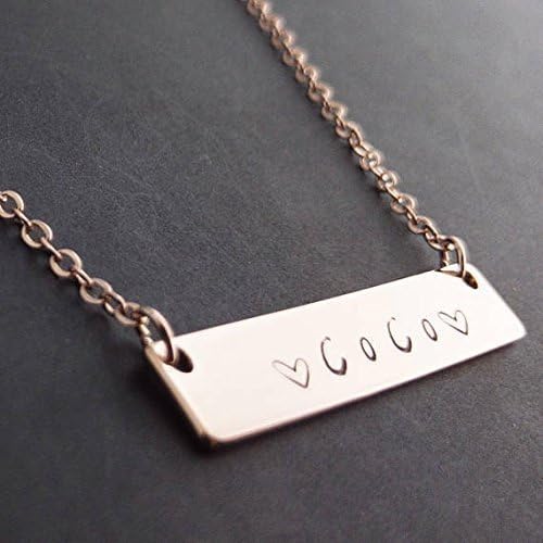 Name Necklace Hand Press and ink filled name necklace/ 16k Gold White Gold Rose Gold plated/Good for any occasions/Christmas Wedding gift