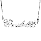 Charlotte Personalized Name Necklaces Silver