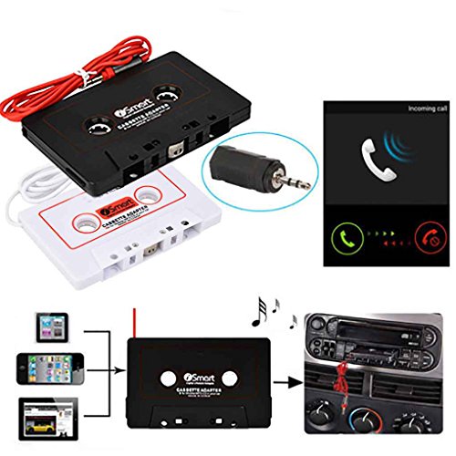 Egal Universal Car IC800 Cassette Tape Stereo Adapter Tape Converter for iPod for iPhone MP3 MP4 Cable CD Player black