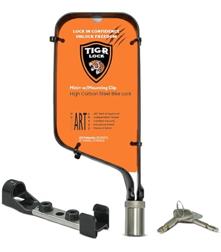 TiGr Lock mini タイガーロック 自転車ロック　マウント付き Amazon.com : TiGr Bike Lock Holder for Mini & Mini+ Locks – Anti