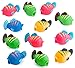 Vinyl Fish Squirts - Pack Of 12 - 2.25 Inches Assorted Colors Tropical Fish Water Toys - Bath Time Fun – For Kids Boys And Girls Party Favors, Fun Gift, Prize, Piñata Fillers - By Kidsco