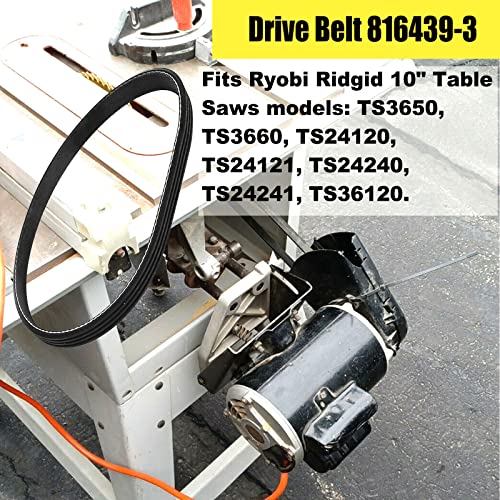 816439-3 Table Saws Drive Belt For Ridgid Table Saw HK140430 HK-140430 TS24120 photo 9