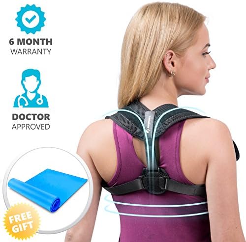Posture Brace Back Corrector for Men Women - Posture Corrector Support - Posture Corrector Brace - Back Pain Relief - Clavicle Brace - Physical Therapy to Improve Posture (Women (16.5 in))