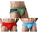 Astarin Mens Low Rise Briefs 3-Pack (Large, 3 Pack 4)