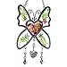 BANBERRY DESIGNS Grandma Photo Butterfly Suncatcher - Pressed Flowers with a Heart Shaped Picture Opening- Grandma Gifts