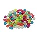 100Pcs(Mixed color) Luminous Cobblestones Glow Pebbles Stones Glow in the Dark for Stones Aquarium Fish Tank Garden Decorations