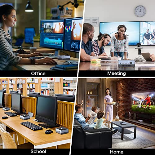 GMKtec Mini PC i5-1135G7, Desktop Computers 4 Core(up to 4.2GHz), 16GB RAM 512GB NVME SSD, Micro Computers with WiFi6, BT5.2, Triple HD 4K Thunderbolt4 8K Display, USB 3.2