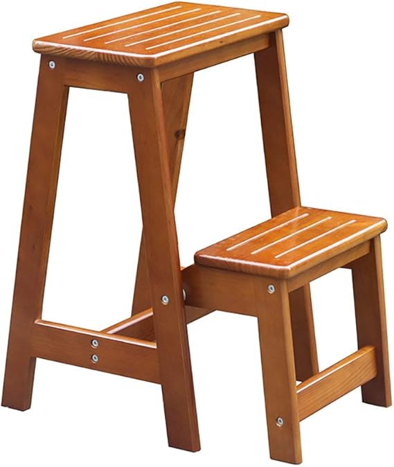 LHGH Step Stool Staircase Solid Wood Step