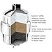 Vaincre Chrome High Output Universal Shower Filter with Replaceable Multi Stage Filter Cartridge -- Great For Reduces Chlorine Levels