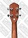 Left Hand Oscar Schmidt Concert Ukulele , Mahogany, Lefty, OU2LH, Includes: EXTRA Set of Aquila Nylgut 7U Strings, Digital Clip-On-Tuner, HP Padded Gig Bag & TMS Polishing Cloth