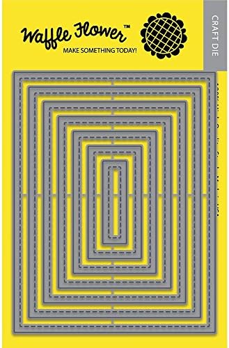 Waffle Flower Craft Die Set - STAX A2 Nesting Rectangles 1