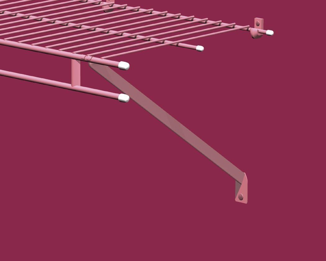 ClosetMaid 75355 Wire Shelf End Caps, 24 Large and 60 Small, 84 Pack