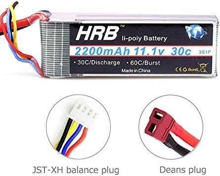 Ailikeoprte 3S Lipo battery 1.1V 2200mAh 30C with Deans Plug for RC Racing Hobby Car Boat Drone Helicopter Quadcopter