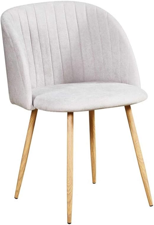 Zons Flow Stuhl Macaron, skandinavisch, Wildleder, Grau, Metallfüße in