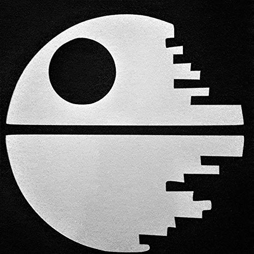 Death Star Space Station Galactic Vinyl Decal Sticker|White|Cars Trucks SUVs Vans Laptops Walls Glass Metal|5.25" X 5.25"|CGS948