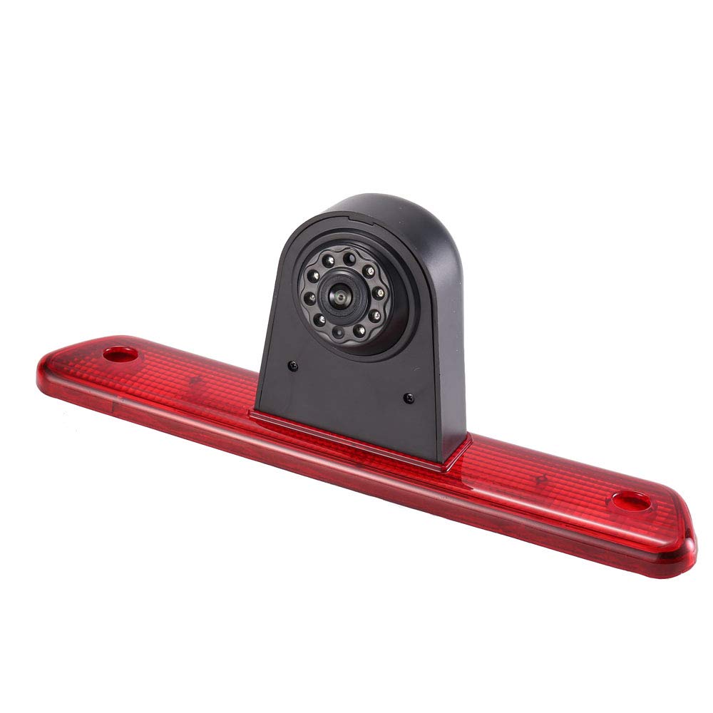 Car Third Roof top mount brake lamp camera Brake Light Rear View Backup Camera for Peugeot Expert/Fiat Scudo/Citroen Jumpy 2007–2016 (12mm lens CMOS)