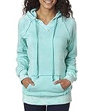 WEATHERPROOF Ladies' Courtney Burnout Hooded Pullover Fleece>2XL Ocean