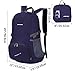 ORICSSON 35L Hiking Lightweight Foldable Water Resistant Backpack Daypack Purple