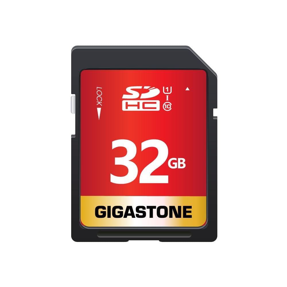 Gigastone 32GB SD Card UHS-I U1 Class 10 SDHC Memory Card High Speed Full HD Video Canon Nikon Sony Pentax Kodak Olympus Panasonic Digital Camera