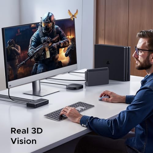 UGREEN HDMI Switch 3 in 1 Out, 4K@60Hz HDMI Splitter with Remote Supports HDR10+, 3D, Dolby Atmos, HDCP 2.2 Switcher Compatible with PS5/4/3 Xbox Series Roku TV Fire Stick Blu-Ray Player