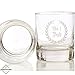 Taylor'd Milestones No. 1 DAD Scotch Glasses, 10 oz Whiskey Glass Set of 2, Diamond Etched Strong on the Rocks Tumbler