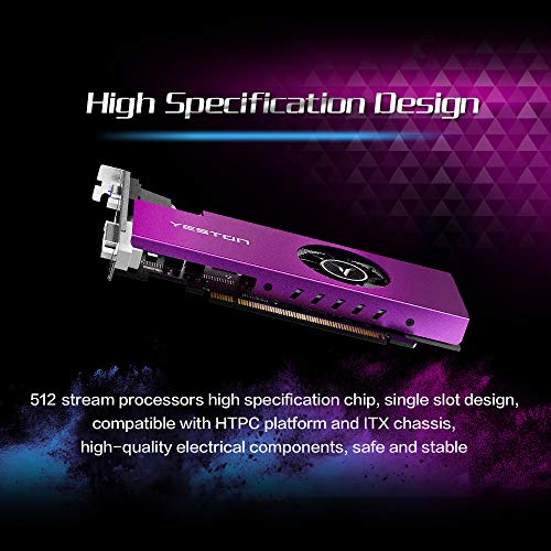 Yeston RX550-4G D5 LP grafische kaart 4GB geheugen Radeon Chill GDDR5 128bit 6000MHz VGA/DVI-D GPU - Image 7