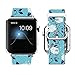 Apple Watch Band 42MM 100% Leather + Stainless Steel Connector iWatch Bands for Apple Watch 42mm - The camellia pattern