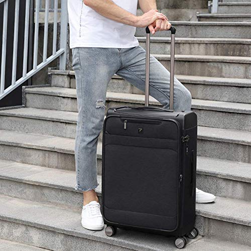 Totell Expandable Spinner Luggage 28 inch Lightweight Softside Business Suitcase Black Pricepulse