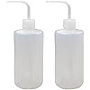 2 Pcs Wash Bottle, Rbenxia 500ML Economy Plastic Soap Holder Safety Squeeze Bottle Supply for Medical Label Tattoo Lab Tip Liquid Storage Watering Tools