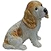 Michael Carr Designs Buffy-Cocker Spaniel Puppy M White/Tan Outdoor Puppy Dog Figurine for Gardens, patios and lawns (80094)