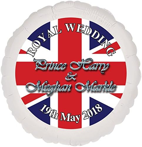 18" Royal Wedding Prince Harry Meghan Markle UK USA Party Printed Foil Balloon