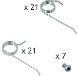 Spares2go Lawnrake Tines for Flymo Compact 3400 340 Lawn Rake Metal Tine Kit 42 view 3