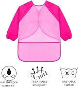 KIMMAX Kids Art Smock 3-7 Pink Waterproof Long Sleeve Apron 100-125cm view 4