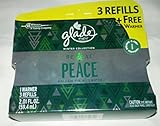 Glade PlugIns Oil Refills 3 refills and warmer - Be At Peace - Balsam Fir & Juniper