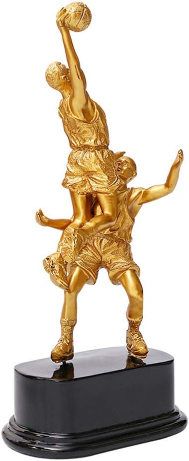 Trophy-Basketball game trophy, Champions League trophy, metal trophy, fan trophy, crafts (28 cm high)
