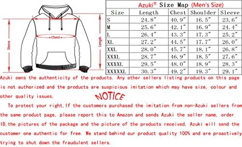 Azuki Unisex Realistic 3D Print Pullover Hooded Sweatshirt Hoodie with BigPocket