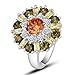 Psiroy Women's 925 Sterling Silver 5cttw Morganite Filled Ring