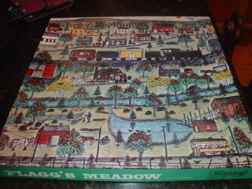 EATON jigsaw puzzle 500+ pieces. Treasure Collection FLAGG'S MEADOW. Grampa Haskins VINTAGE 1973.